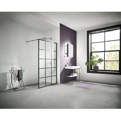 Remise ???? Kermi WALK-IN Dark Edition WW2 0900x 2000 BV : 880-900 SWS Verre Trempé Transparent Clean ???? 3 Remise ???? Kermi WALK-IN Dark Edition WW2 0900x 2000 BV : 880-900 SWS Verre Trempé Transparent Clean ????